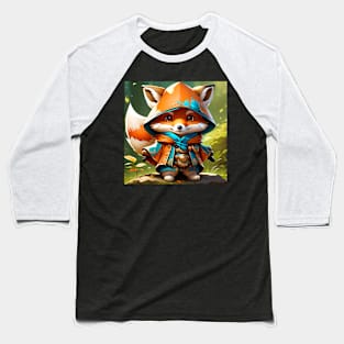 Chibi Fox Mage Baseball T-Shirt